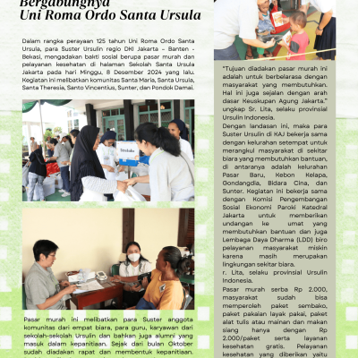 Merayakan 125 Tahun Bergabungnya Uni Roma Ordo Santa Ursula