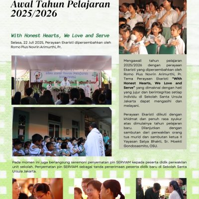 Misa Syukur Awal Tahun Pelajaran 2025/2026