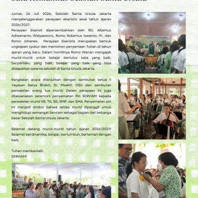 Misa Awal Tahun Ajaran 2026/2027