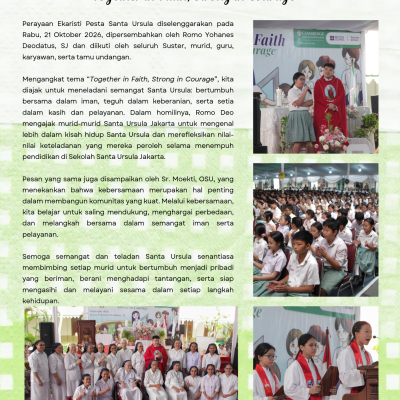 Perayaan Ekaristi Pesta Santa Ursula